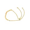 Thumbnail Image 1 of Sideways Oval Opal and Diamond Accent Nine Stone Bolo Bracelet in 10K Gold - 9.5"