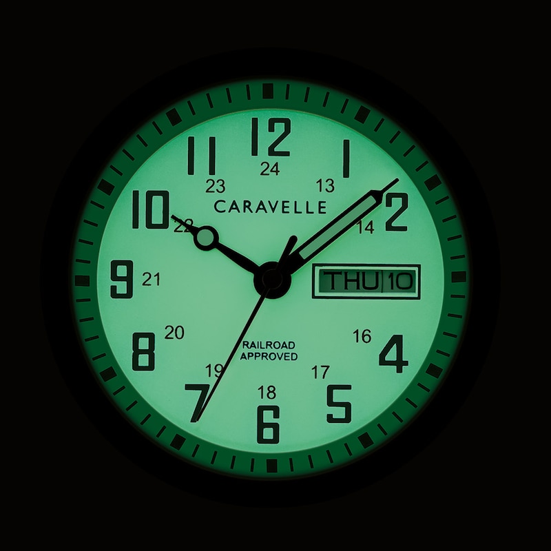 Main Image 4 of Men's Caravelle by Bulova Gold-Tone Expansion Watch with Champagne Dial (Model: 44C112)
