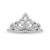 Thumbnail Image 4 of Enchanted Disney Majestic Princess 1/4 CT. T.W. Diamond Crown Ring in Sterling Silver - Size 7