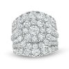 Thumbnail Image 1 of 8 CT. T.W. Diamond Double Frame Multi-Row Engagement Ring in 14K White Gold