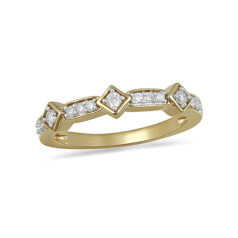 Main Image 1 of 1/5 CT. T.W. Diamond Art Deco Band in 10K Gold