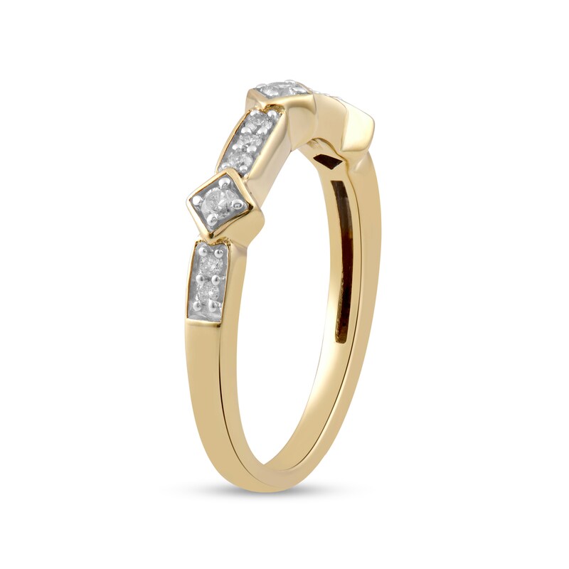 Main Image 2 of 1/5 CT. T.W. Diamond Art Deco Band in 10K Gold
