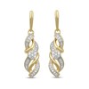 1/5 CT. T.W. Diamond Flame Drop Earrings in 10K Gold