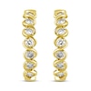 Thumbnail Image 1 of 1 CT. T.W. Diamond Hoop Earrings in 10K Gold