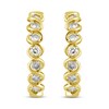 Thumbnail Image 1 of 1 CT. T.W. Diamond Hoop Earrings in 10K Gold