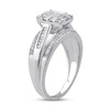 Thumbnail Image 2 of 1/2 CT. T.W. Multi-Stone Diamond Frame Split Shank Engagement Ring in 10K White Gold