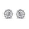 Thumbnail Image 1 of 1/4 CT. T.W. Composite Diamond Stud Earrings in 10K White Gold