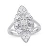 Thumbnail Image 1 of 1/6 CT. T.W. Diamond Art Deco Ring in Sterling Silver
