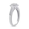 Thumbnail Image 2 of 1/3 CT. T.W. Diamond Frame Ring in Sterling Silver
