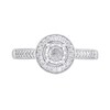 Thumbnail Image 3 of 1/3 CT. T.W. Diamond Frame Ring in Sterling Silver