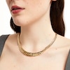 Thumbnail Image 2 of Graduated Cuban Curb Chain Necklace in 10K Gold - 18"