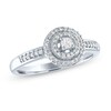 Thumbnail Image 0 of 1/5 CT. T.W. Diamond Double Frame Promise Ring in Sterling Silver