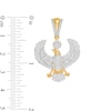 Thumbnail Image 2 of Men's 1/2 CT. T.W. Diamond Eagle Necklace Charm in 10K Gold