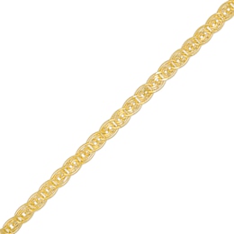 4.9mm Layered Oval Link Bracelet in 10K Gold - 7.5"