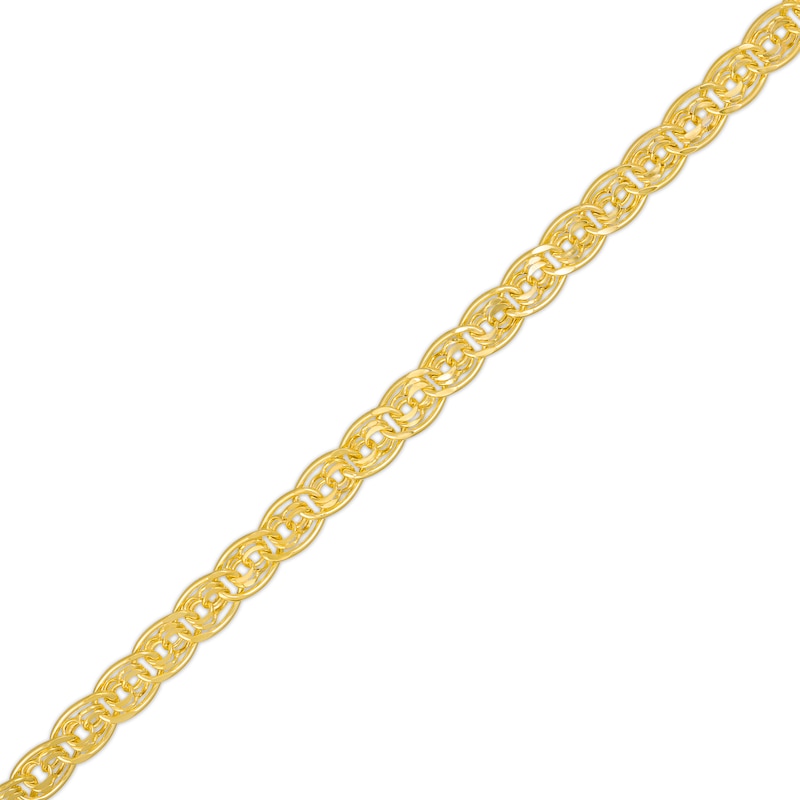 Main Image 1 of 4.9mm Layered Oval Link Bracelet in 10K Gold - 7.5"