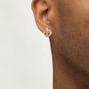 Thumbnail Image 2 of Men's 1/6 CT. T.W. Diamond Anchor Stud Earrings in 10K Gold