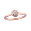 Thumbnail Image 0 of 1/10 CT. Diamond Solitaire Engagement Ring in 10K Rose Gold (I/I2)