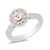 Thumbnail Image 0 of Enchanted Disney Jasmine 1-1/4 CT. T.W. Diamond Double Frame Engagement Ring in 14K Two-Tone Gold (I/I1)
