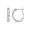 1/6 CT. T.W. Diamond Cascading Hoop Earrings in Sterling Silver