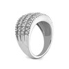 Thumbnail Image 2 of 1/2 CT. T.W. Diamond Multi-Row Ring in Sterling Silver
