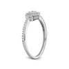 Thumbnail Image 2 of 1/4 CT. T.W. Diamond Hexagon Ring in 10K White Gold