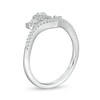 Thumbnail Image 2 of Marilyn Monroe™ Collection 1/3 CT. T.W. Diamond Crown Ring in 10K White Gold