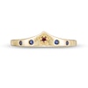 Thumbnail Image 3 of Wonder Woman™ Collection Garnet and Blue Sapphire Tiara Ring in 10K Gold