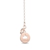 Thumbnail Image 1 of Enchanted Disney Ariel 1/10 CT. T.W. Diamond Seashell Necklace in 10K Rose Gold