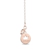 Thumbnail Image 2 of Enchanted Disney Ariel 1/10 CT. T.W. Diamond Seashell Necklace in 10K Rose Gold