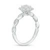 Thumbnail Image 3 of 5/8 CT. T.W. Princess-Cut Diamond Cushion Frame Vintage-Style Engagement Ring in 14K White Gold (I/I2)