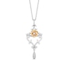 Thumbnail Image 1 of Collector's Edition Enchanted Disney Beauty and the Beast Diamond Pendant in Sterling Silver