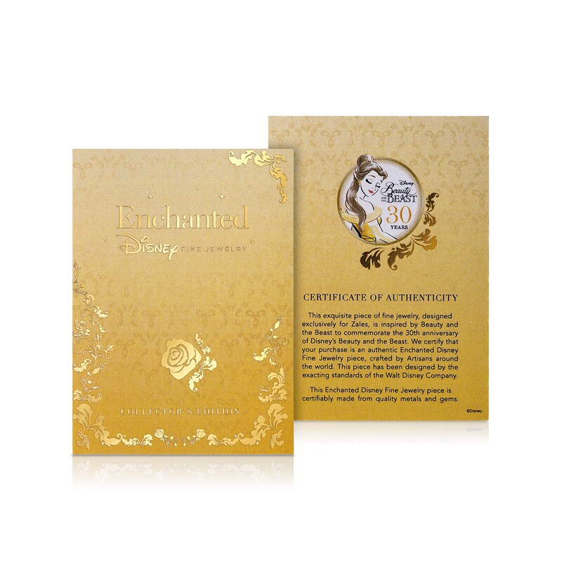 Main Image 5 of Collector's Edition Enchanted Disney Beauty and the Beast Diamond Ring in Sterling Silver and 10K Gold