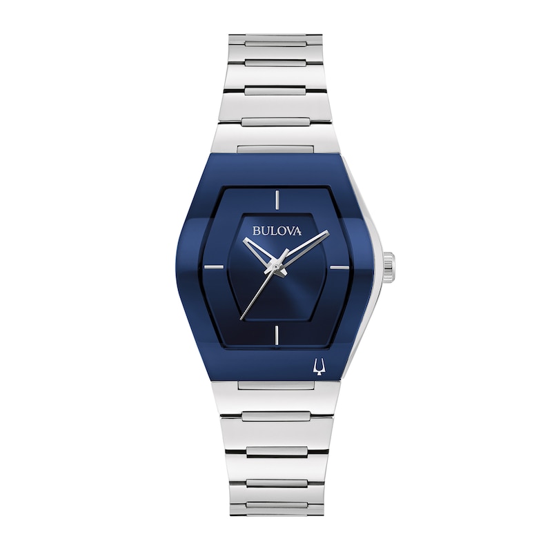 Main Image 1 of Ladies' Bulova Gemini Watch with Tonneau Blue Dial (Model: 96L293)