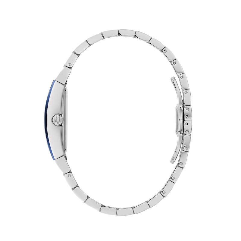 Main Image 2 of Ladies' Bulova Gemini Watch with Tonneau Blue Dial (Model: 96L293)
