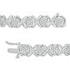 Thumbnail Image 2 of 1 CT. T.W. Composite Diamond "XO" Line Bracelet in Sterling Silver – 7.5"