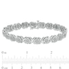 Thumbnail Image 3 of 1 CT. T.W. Composite Diamond "XO" Line Bracelet in Sterling Silver – 7.5"