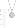 Thumbnail Image 2 of 1/3 CT. T.W. Diamond Double Frame Pendant in Sterling Silver