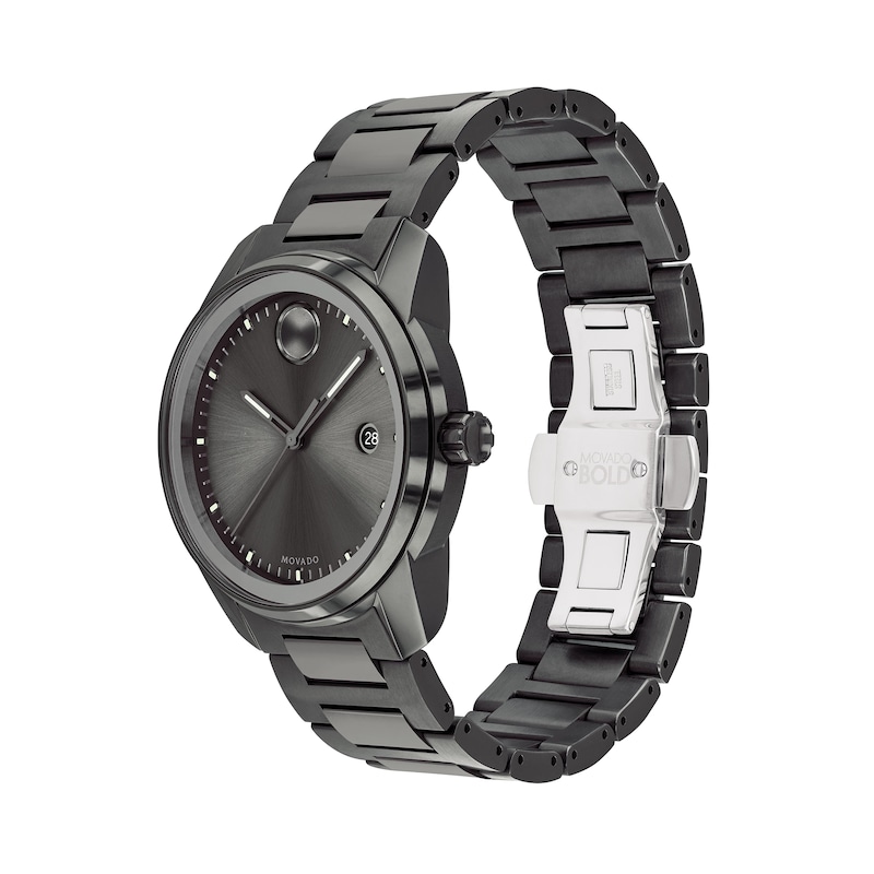 Main Image 2 of Men's Movado Bold® Verso Gunmetal Grey IP Watch with Grey Dial (Model: 3600736)