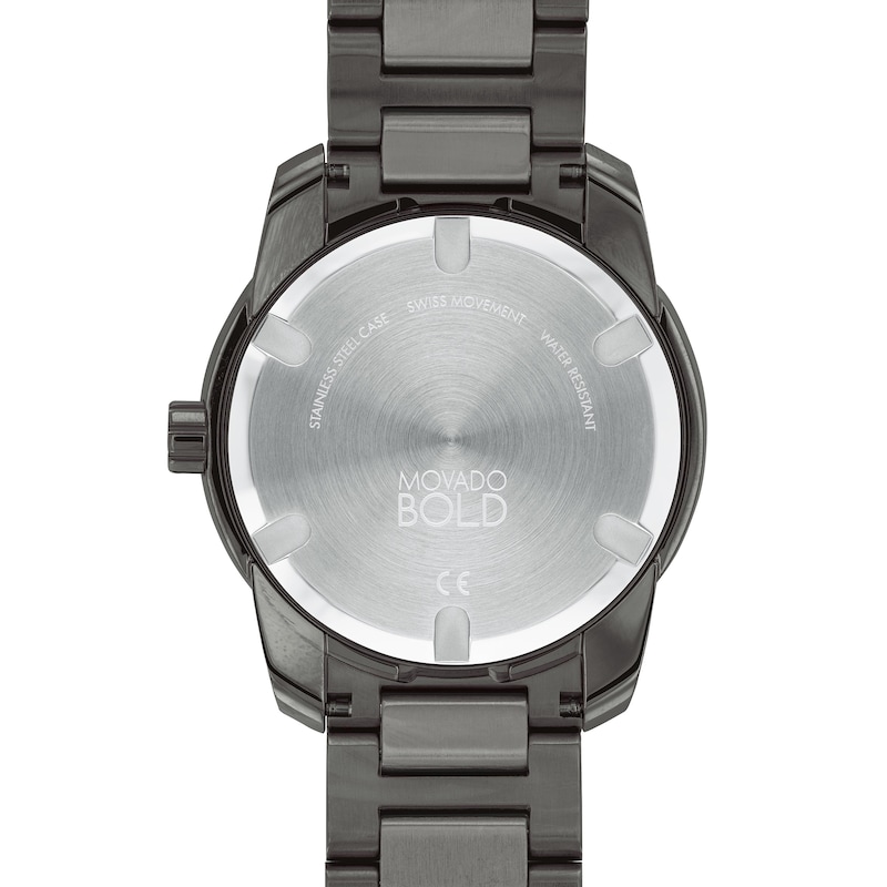 Main Image 3 of Men's Movado Bold® Verso Gunmetal Grey IP Watch with Grey Dial (Model: 3600736)