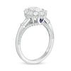 Thumbnail Image 2 of Vera Wang Love Collection 1-3/4 CT. T.W. Oval Diamond Frame Engagement Ring in 14K White Gold