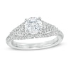 Thumbnail Image 1 of Vera Wang Love Collection 1-3/8 CT. T.W. Certified Diamond Split Shank Engagement Ring in 14K White Gold (I/SI2)