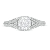 Thumbnail Image 4 of Vera Wang Love Collection 1-3/8 CT. T.W. Certified Diamond Split Shank Engagement Ring in 14K White Gold (I/SI2)