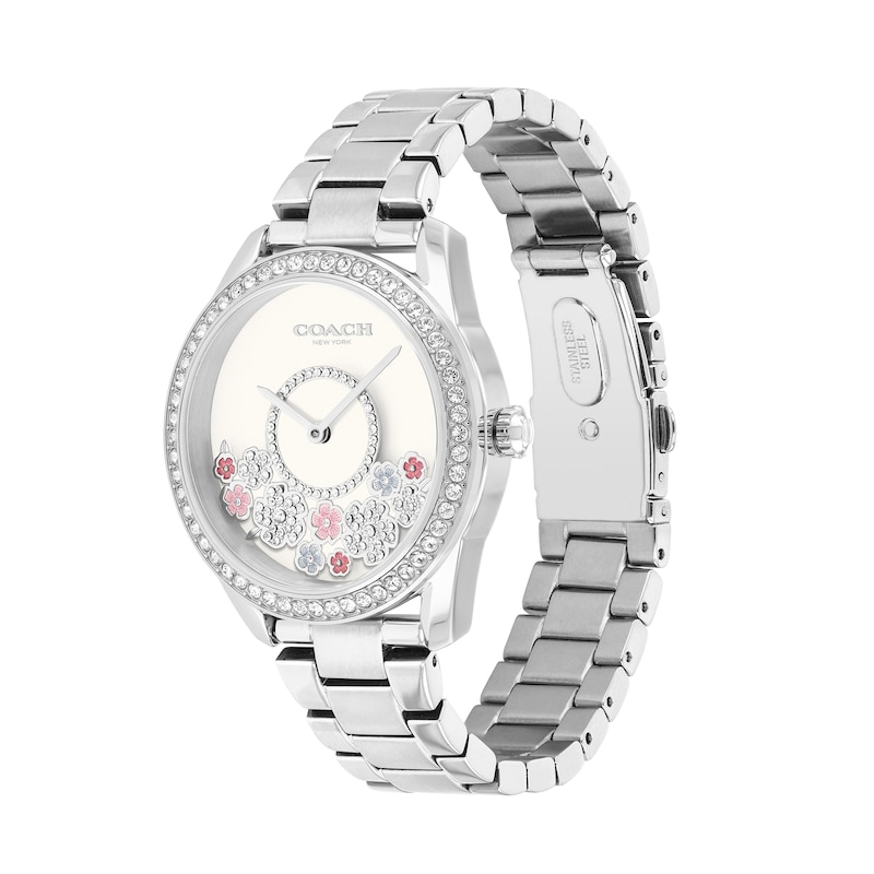 Main Image 2 of Ladies' Coach Preston Crystal Accent Watch with White Dial (Model: 14503775)