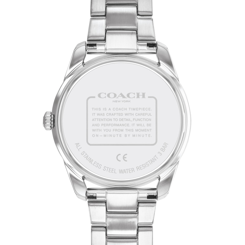 Main Image 3 of Ladies' Coach Preston Crystal Accent Watch with White Dial (Model: 14503775)