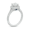 Thumbnail Image 2 of Vera Wang Love Collection 1-5/8 CT. T.W. Certified Diamond Double Frame Engagement Ring in 14K White Gold (I/SI2)