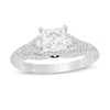 Thumbnail Image 1 of Vera Wang Love Collection 1-1/2 CT. T.W. Certified Princess-Cut Diamond Engagement Ring in 14K White Gold (I/SI2)