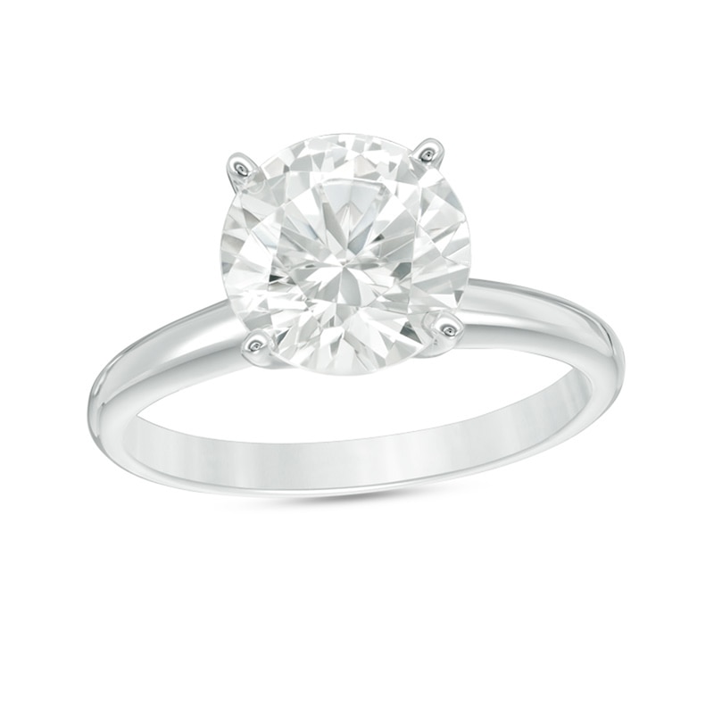 Main Image 1 of 3 CT. Certified Lab-Grown Diamond Solitaire Engagement Ring in 14K White Gold (F/VS2)