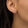 Thumbnail Image 2 of 1/4 CT. T.W. Diamond Solitaire Stud Earrings in 10K White Gold (J/I3)