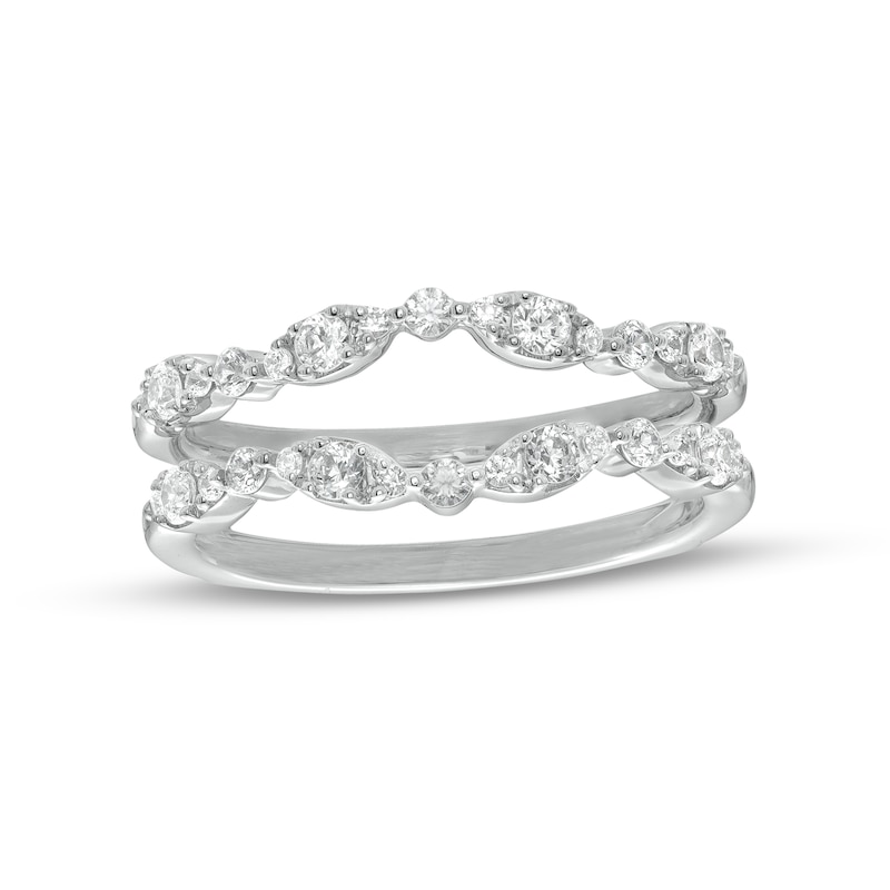Main Image 1 of 1/2 CT. T.W. Composite Marquise Diamond Solitaire Enhancer in 14K White Gold