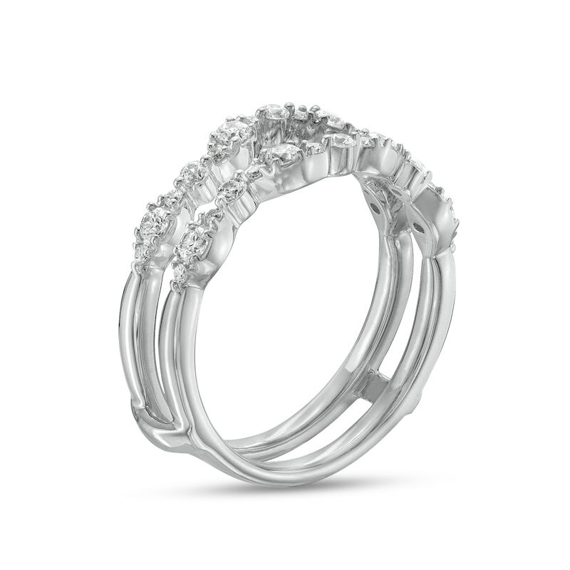 Main Image 2 of 1/2 CT. T.W. Composite Marquise Diamond Solitaire Enhancer in 14K White Gold